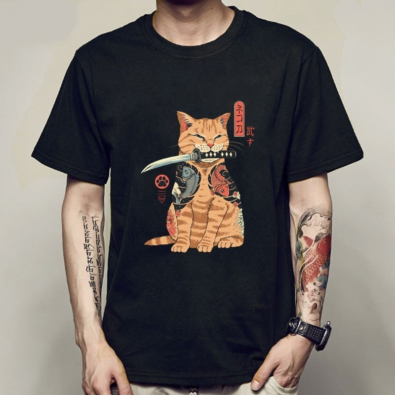 Camiseta "Knife Cat"